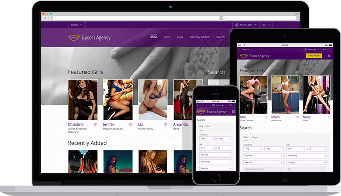 Flynax modeling agency responsive template
